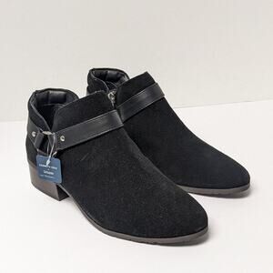 Kenneth Cole Side Skip Harness Booties, Black, Women's 6.5 M